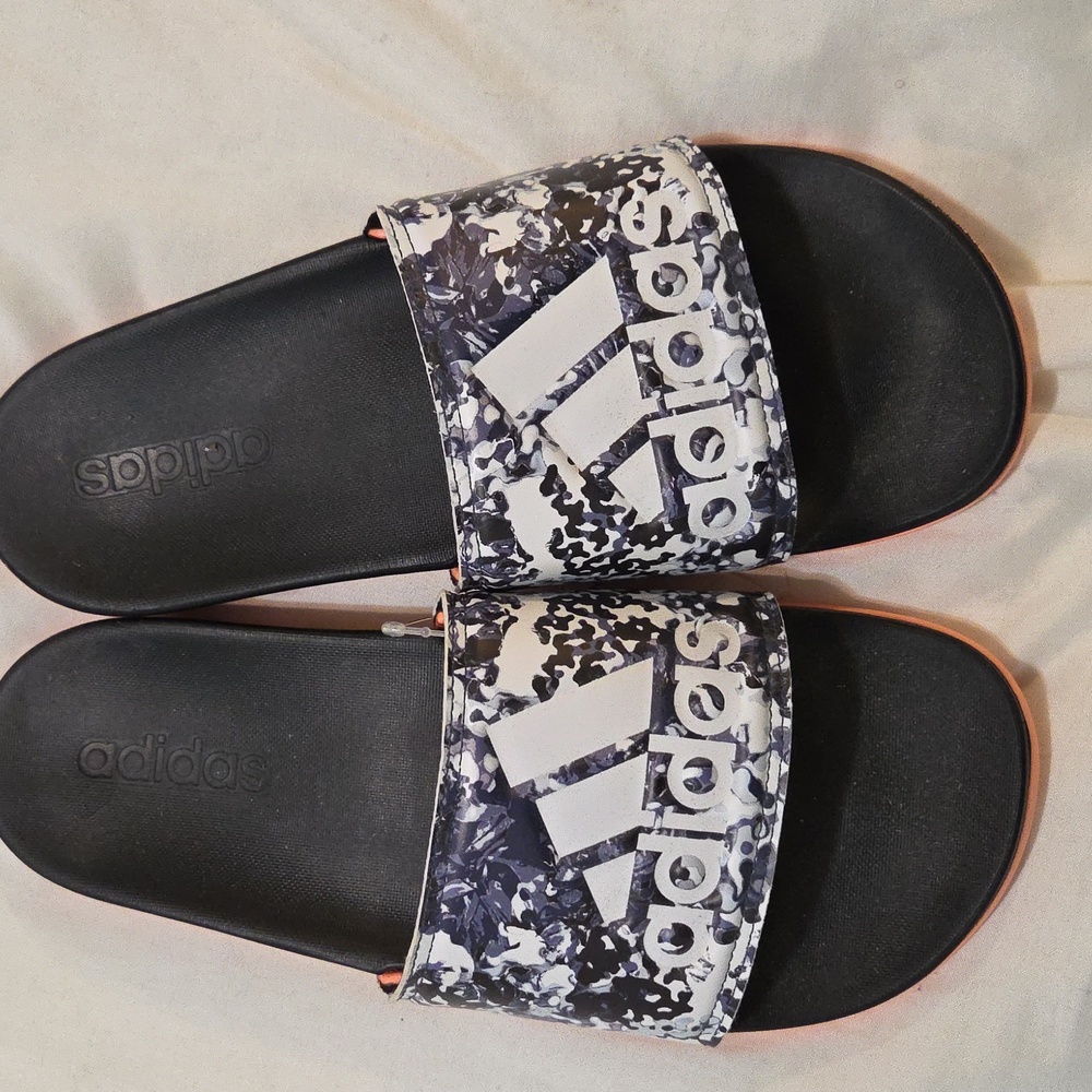 Nwt Adidas Adilette CF + GR W Coral Slide Sandals - Picture 2 of 5